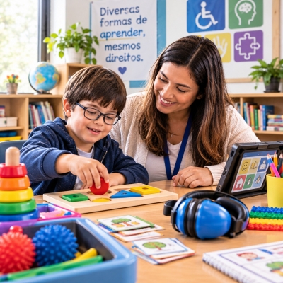 Desenvolvimento Intelectual, Motor e Sensorial: Inclusão Escolar e Recursos para o Desenvolvimento Intelectual